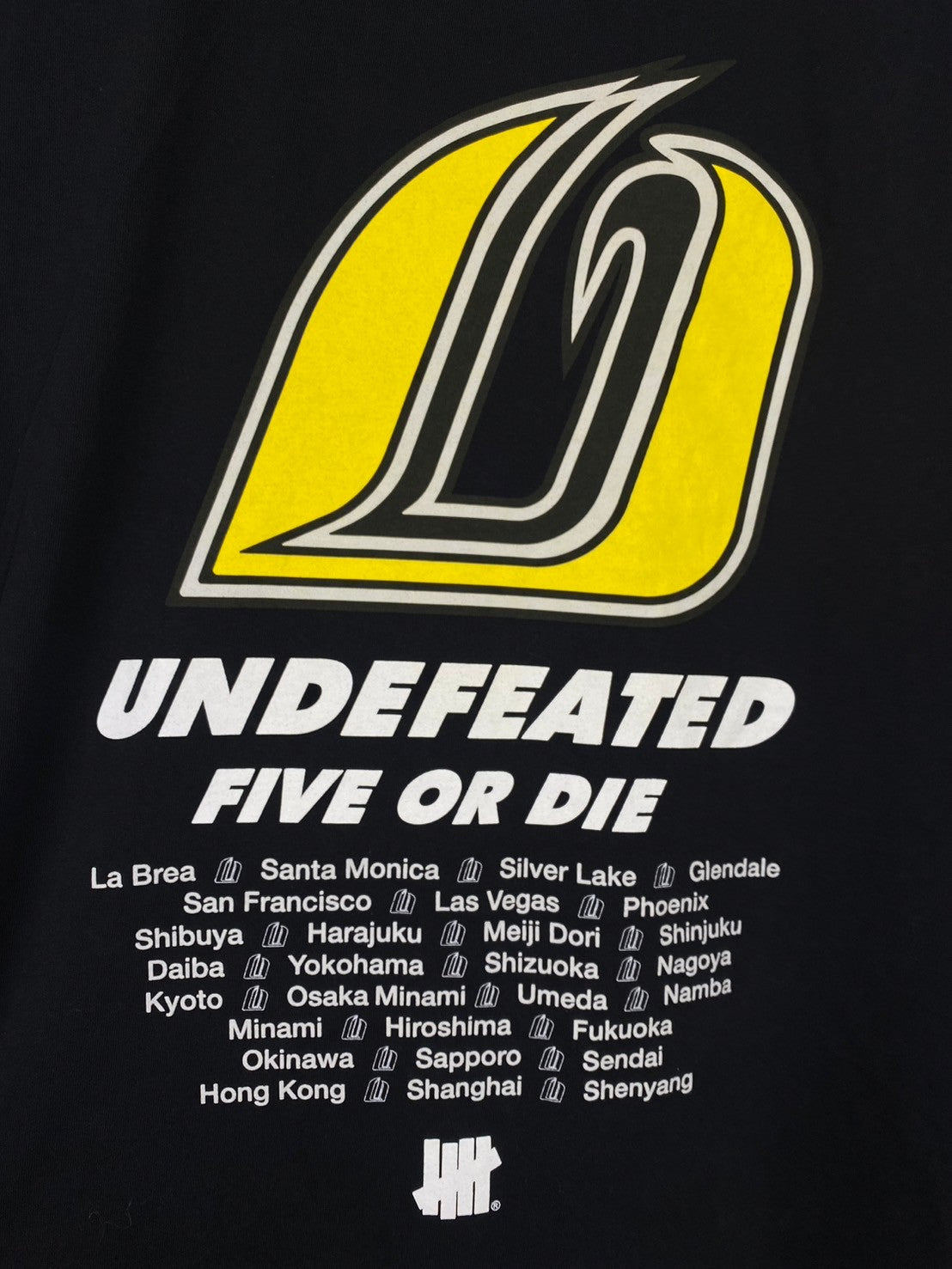 Vintage Undefeated Five Or Die T-Shirts DO195