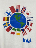 Vintage Intel Computer Worldwide T-Shirts DO138