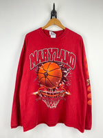 Vintage Maryland Basketball Long Sleeves Tees DAT391